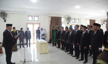 21 Anggota Panwaslu Kecamatan Resmi Dilantik, Ini Harapan Pj Bupati Buton