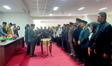 Lantik 15 Pejabat Lingkup Pemda Buton, Sekda Sebut Mengisi Kekosongan