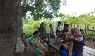 Koramil 1413-03/Kapontori Gelar Sosialisasi Penerapan Protokol Kesehatan