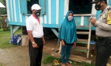 Aipda Agusmawan Bhabinkamtibmas Polsek Sorawolio, Gencar Sosialisasikan Protokol Kesehatan