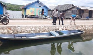 Nelayan Bajo Bahari Temukan Ketinting Tanpa Awak