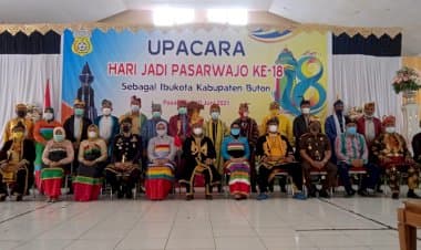 Pemkab Buton Gelar Upacara HUT Pasarwajo Ke-18 Sebagai Ibu Kota Kabupaten Buton