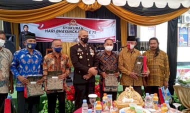 Usai Upacara HUT Bhayangkara ke 75, Polres Buton Gelar Acara Syukuran