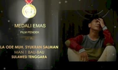 FLS2N Tingkat Nasional: Medali Emas Lomba Film Pendek untuk MAN 1 Baubau