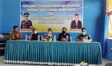Kejari Buton Berikan Penyuluhan Hukum serta Sosialisasi Program Lahuga dan Lajada