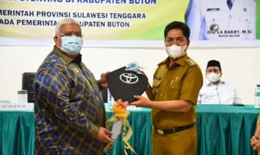 Pemkab Buton Diberi Mobil Operasional Stunting oleh Pemprov Sultra