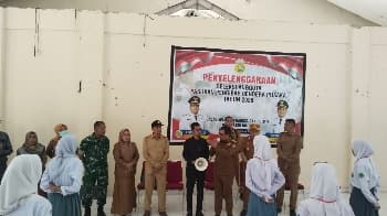 Wakil Bupati Buton Syarifudin Saafa, S.T., menghadiri langsung kegiatan seleksi Anggota Pasukan Pengibar Bendera Pusaka (Paskibraka) Tingkat Kabupaten Buton Tahun 2026 yang digelar di gedung Wakaka pada Senin (27/04/2026) pagi. (Foto: La Ampi - TakawaID)