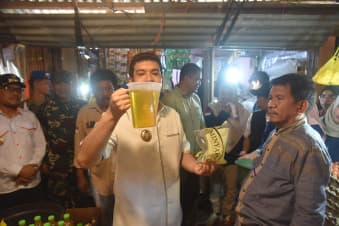 Bupati dan Wakil Bupati Buton bersama Forkopimda Sidak Pasar Sabo dan Pasar Kaloko