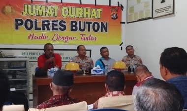 Jum'at Curhat Bersama Kapolres Buton