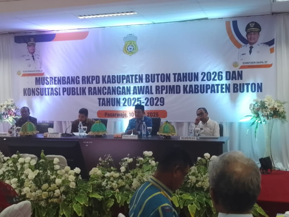 Pemkab Buton Gelar Forum Konsultasi Publik RKPD 2026, Bupati Soroti Potensi Daerah dan Dorong Kolaborasi