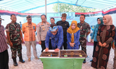 Pos Koramil 1413-13 Lasalimu Perbatasan Sampuabalo-Gunung Jaya Diresmikan