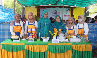 Lomba Kreasi Masakan Tradisional Meriahkan HUT Desa Laburunci