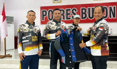 Kapolres Buton Lepas Atlet Menembak Porprov Sultra ke-XlV