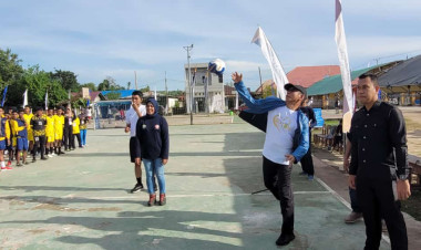 Pj Bupati Buton Membuka Pertandingan Cabor Bola Tangan Diikuti 6 Kabupaten/kota