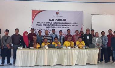 KPU Buton Gelar Uji Publik Penataan Dapil Jelang Pemilu 2024