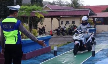 Polres Buton Launching Lintasan Baru Ujian Praktik SIM C