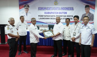 Pemkab Buton Bersama BPS Gelar Forum Satu Data Indonesia dan Luncurkan Desa Cinta Statistik
