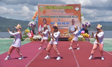 Lomba Senam Kreasi Meriahkan Puncak Peringatan Hari DWP dan Hari Ibu