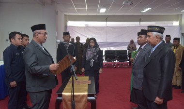 Dua Pejabat Tinggi Pratama Lingkup Pemkab Buton di Lantik