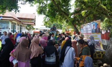 Dinas Perdagangan dan Tim TPID Kabupaten Buton Gelar Pasar Murah di Kecamatan Kapontori
