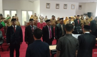Pj Bupati Buton Lantik Lima Pejabat Eselon II