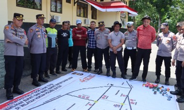 Jelang Pilkada Serentak, Polres Buton Gelar Latihan Sispamkota dan Tactical Floor Game