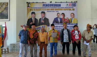 Tim Bakry-Wawan Sebut Paslon Lain Bukan Lawan, Semua Berkawan di Pilkada Buton 2024