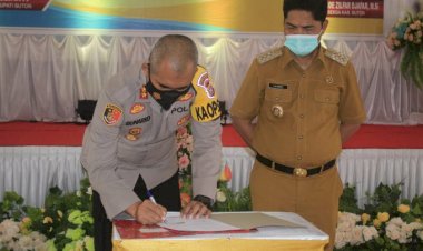 Bupati dan Kapolres Teken MoU Jadikan Buton sebagai Kabupaten Layak Anak