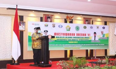 Buka Musda MUI, Ali Mazi Harapkan MUI Selalu Bersinergi dan Jaga Kemitraan Harmonis Dengan Semua Elemen