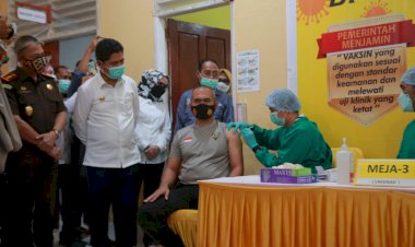 Sepekan Pasca Divaksin Covid-19, Kapolres Buton:  Saya Merasa Lebih Sehat