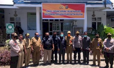 Tim Polda Sultra Kunjungi Lokasi Pembangunan Polres Buton Selatan