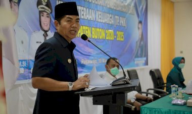 Ini Catatan yang Disampaikan La Bakry saat Melantik Pengurus TP PKK Buton Periode 2020-2025