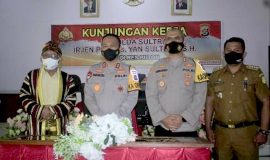 Muhammad Basri Apresiasi Kunker Kapolda Sultra Resmikan Gedung Polsek Wabula