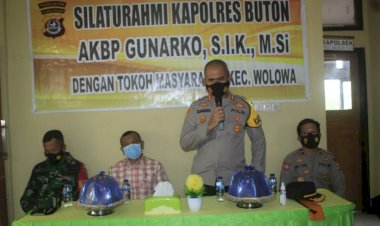 Kapolres Buton Sambangi Polsek Wolowa dan Ambuau Indah, Ini yang Dilakukan