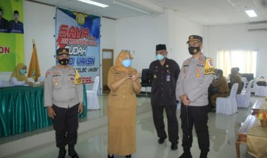 Kapolres Buton Apresiasi Pelaksanaan Vaksinasi Covid-19 di Wilayah Hukumnya