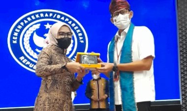 Audiensi bersama Sandiaga Uno, Iis Elianti Paparkan Potensi Pariwisata Buton