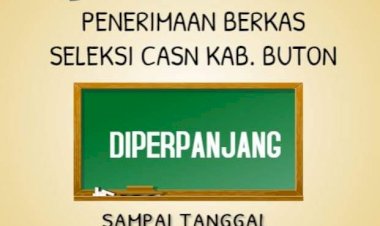 Pendaftaran CPNS dan PPPK Non Guru di Buton Diperpanjang