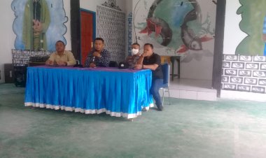 Bersama Camat, Panitia Pilkades Wabula Sosialisasikan Tahapan Pilkades