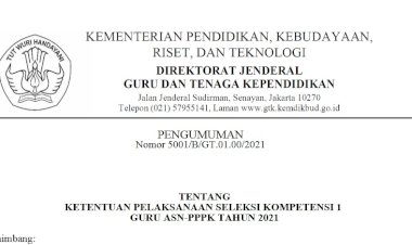 Download Tahapan dan Ketentuan Seleksi Kompetensi Guru ASN-PPPK Tahun 2021