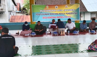 Ini Poin Hasil Musdes Perencanaan Pembangunan Tahun 2022 Desa Kondowa