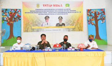 Pemkab Buton Hibahkan Lahan untuk Pembangunan Korem di Desa Gunung Jaya