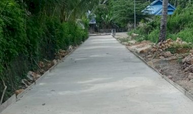 Pembangunan Jalan Rabat Beton Desa Tumada Telah Selesai Dikerjakan