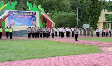 Gelar Apel Pasukan Operasi Zebra Anoa, Ini Pesan Wakapolres Buton