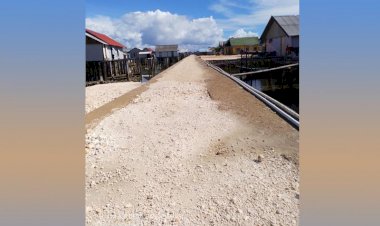 Pembangunan Jalan Lingkar di Desa Bajo Bahari Selesai Dikerjakan