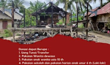 Akibat Korsleting Listrik, Satu Unit Rumah di Buton Hangus Terbakar