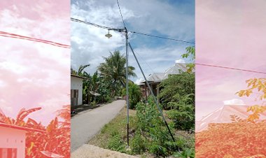 Pembangunan Drainase dan Lampu Jalan di Desa Lambusango Timur Rampung