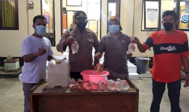 Gelar Operasi Cipta Kondisi, Polsek Sampuabalo Amankan Miras Jenis Arak