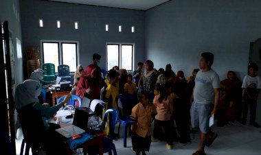 Pemdes Bajo Bahari Kembali Gelar Vaksinasi Massal untuk Anak dan Lansia