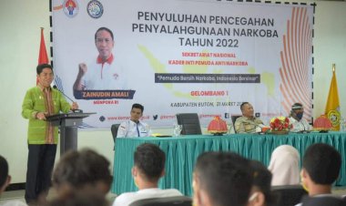 Bupati La Bakry Ajak Generasi Muda Buton Berantas Narkoba