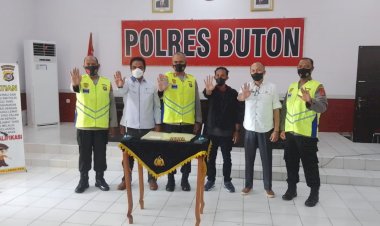 Polres Buton Gelar Penandatanganan MoU Pengawas Eksternal Penerimaan Anggota Polri Terpadu TA 2022